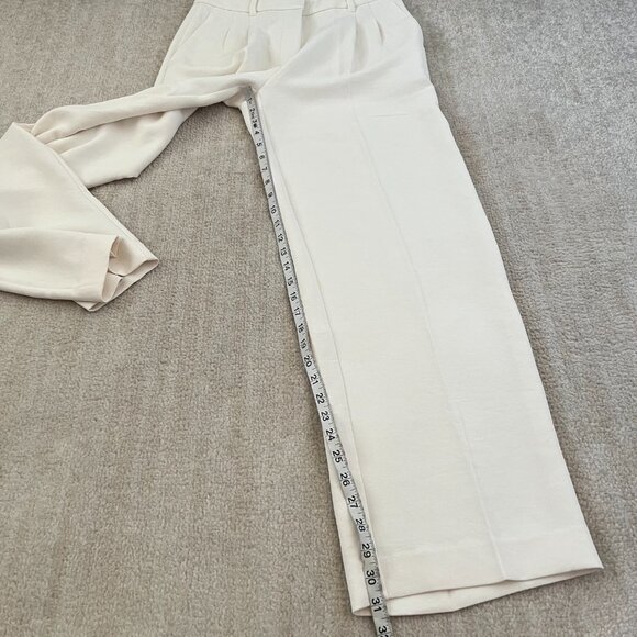 Aritzia Wilfred The Effortless Pant Wide Leg High Rise Pleated Trousers Pants 6 - Picture 5 of 11